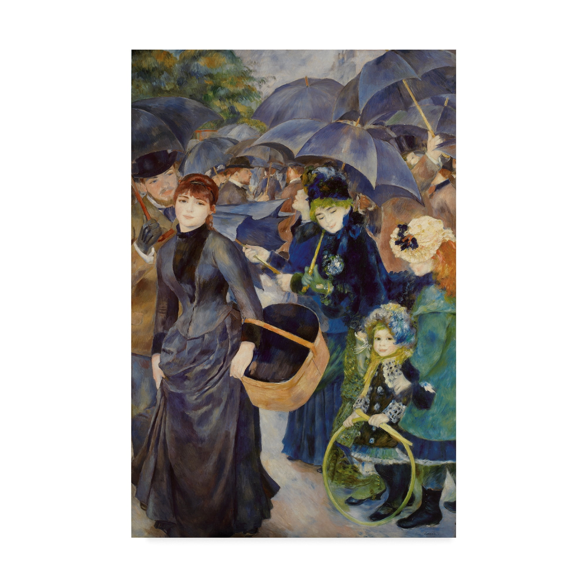 Trademark Fine Art 'The Umbrellas' Canvas Art by Masters Collection