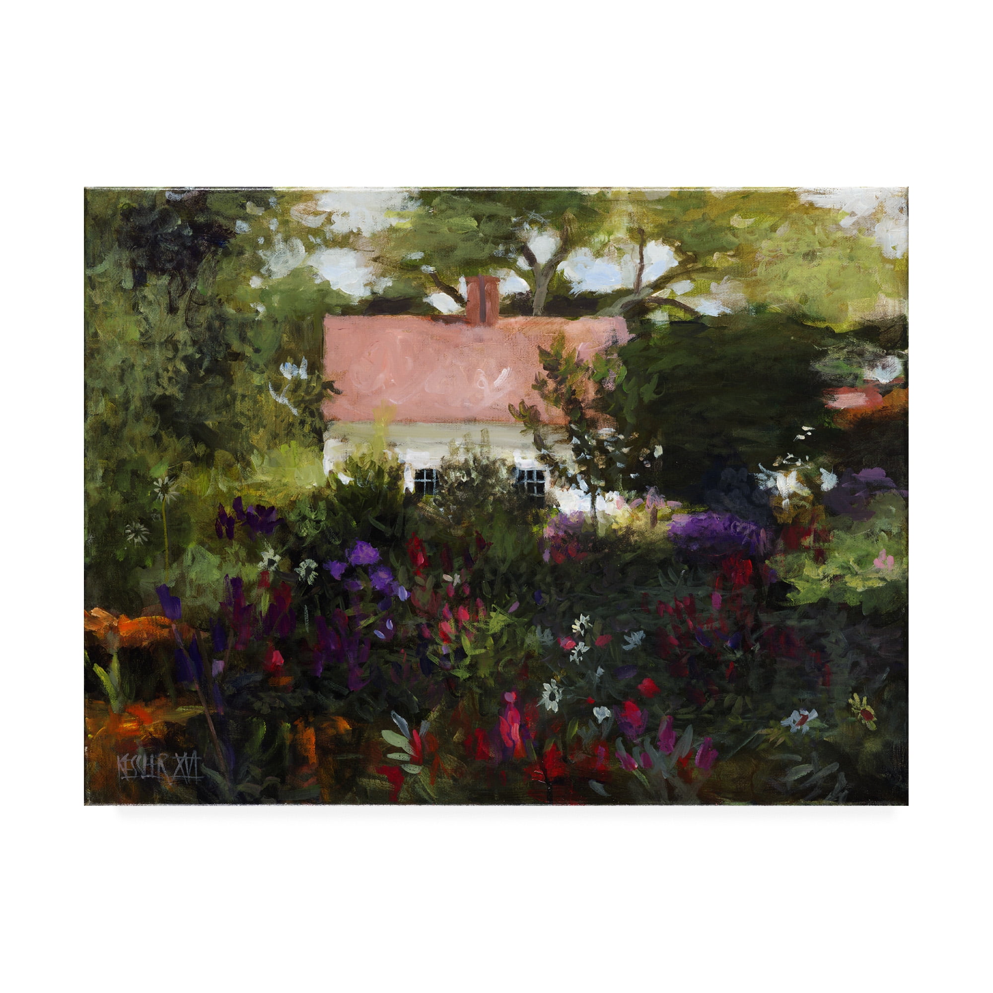 Trademark Fine Art 'The Upper Garden' Canvas Art by Daniel Patrick Kessler