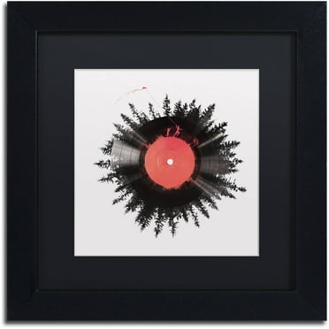 Trademark Fine Art 'The Vinyl Of My Life' Canvas Art by Robert Farkas, Black Matte, Black Frame