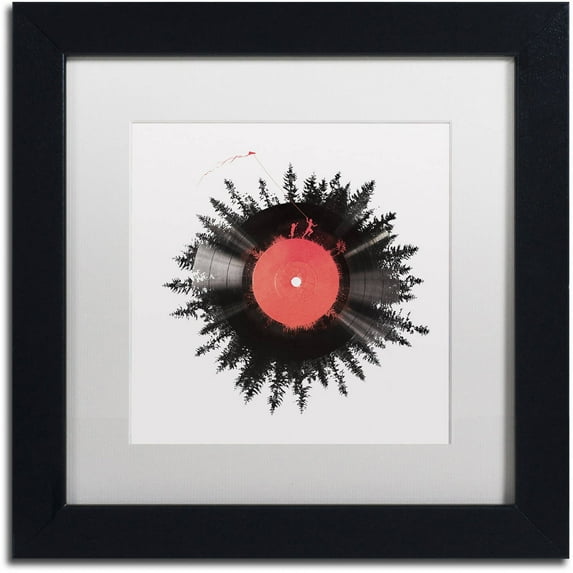Trademark Fine Art 'The Vinyl Of My Life' Canvas Art by Robert Farkas, White Matte, Black Frame