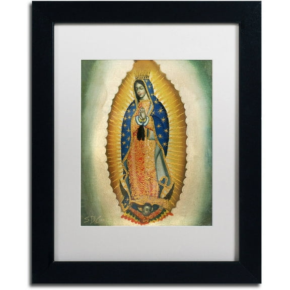 Trademark Fine Art "The Virgin" Canvas Art by Masters Fine Art, White Matte, Black Frame