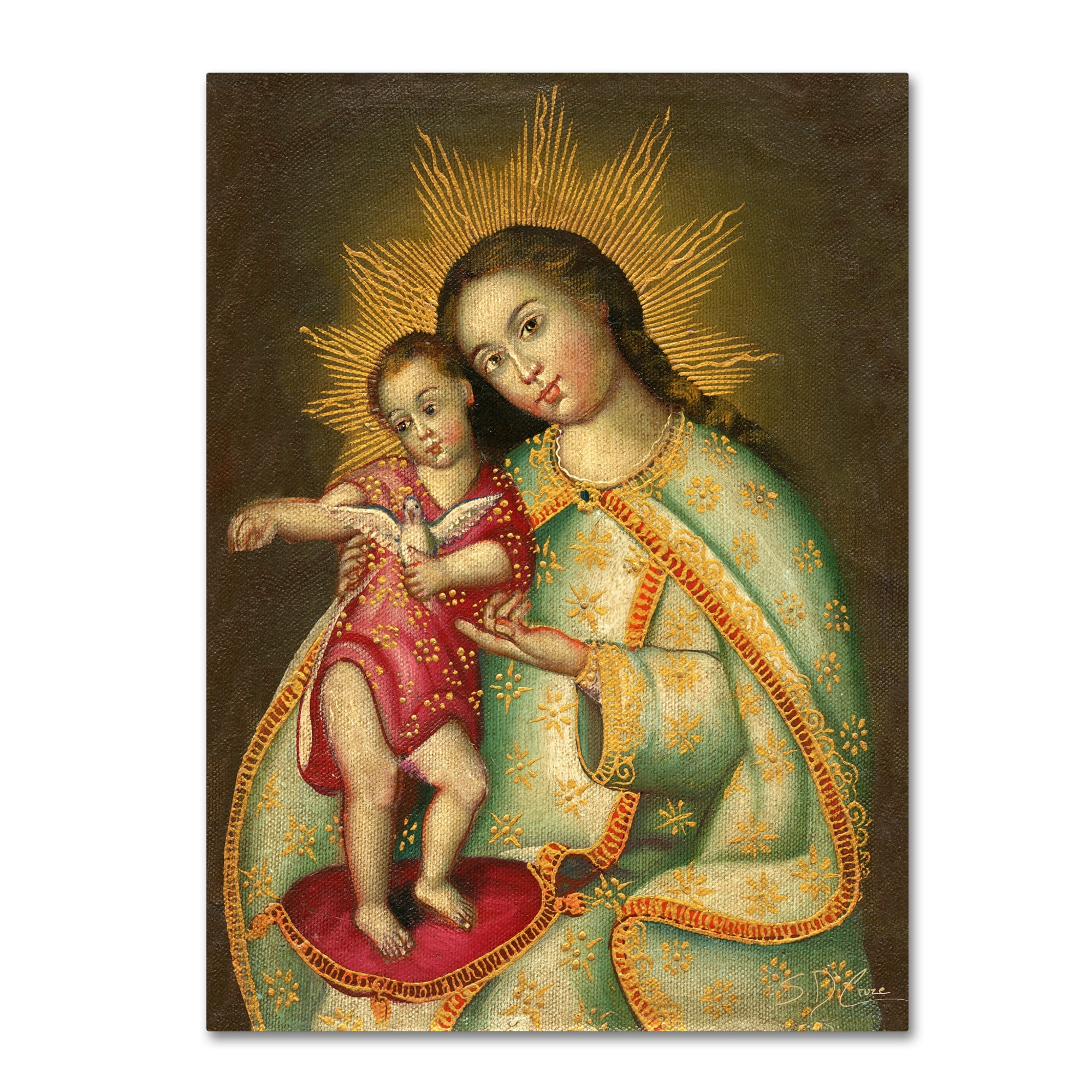 Trademark Fine Art "The Virgin and Son II" Canvas Art by Masters Fine Art