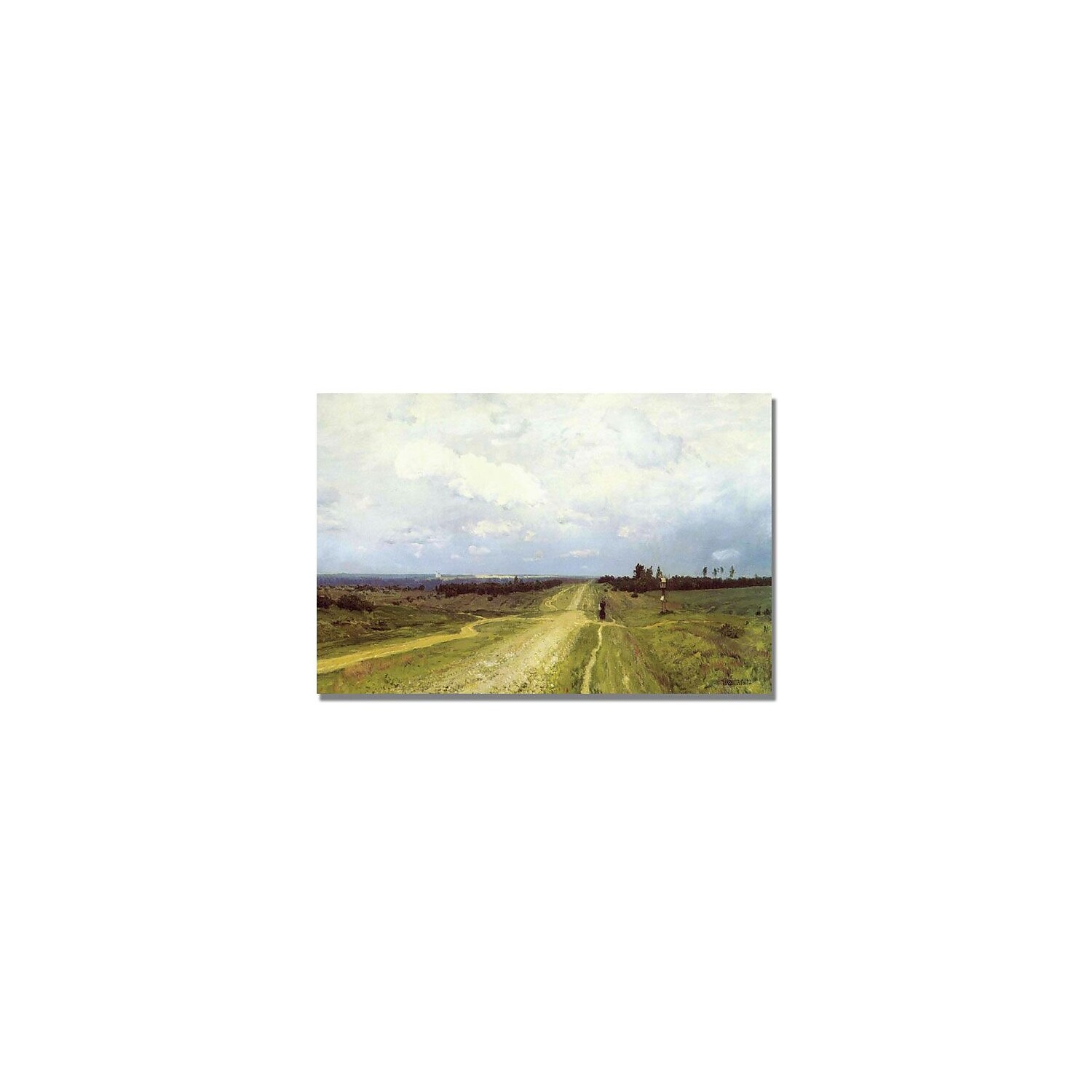 Trademark Fine Art "The Vladimirka Road, 1892" Canvas Art by Isaac Levitan