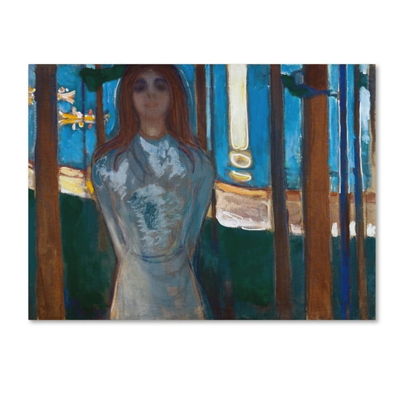 Trademark Fine Art 'The Voice Summer Night' Canvas Art by Edvard Munch