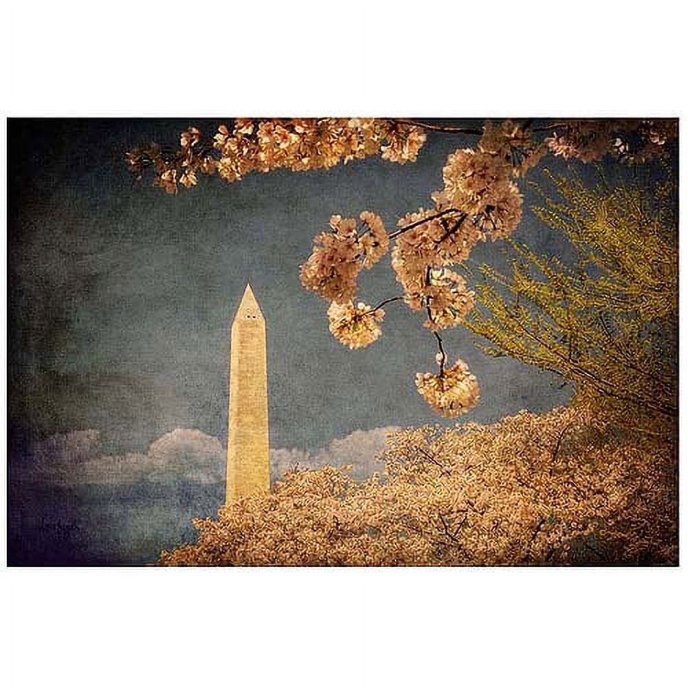 Trademark Fine Art "The Washington Monument" Canvas Art by Lois Bryan