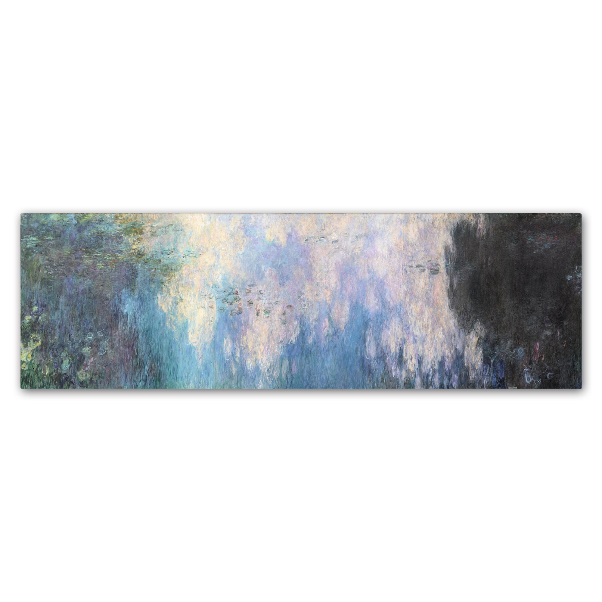 Trademark Fine Art 'The Water Lillies Clouds' Canvas Art by Monet