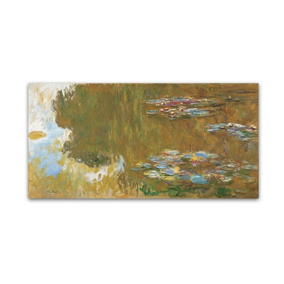 Trademark Fine Art 'The Water Lily Pond' Canvas Art by Monet