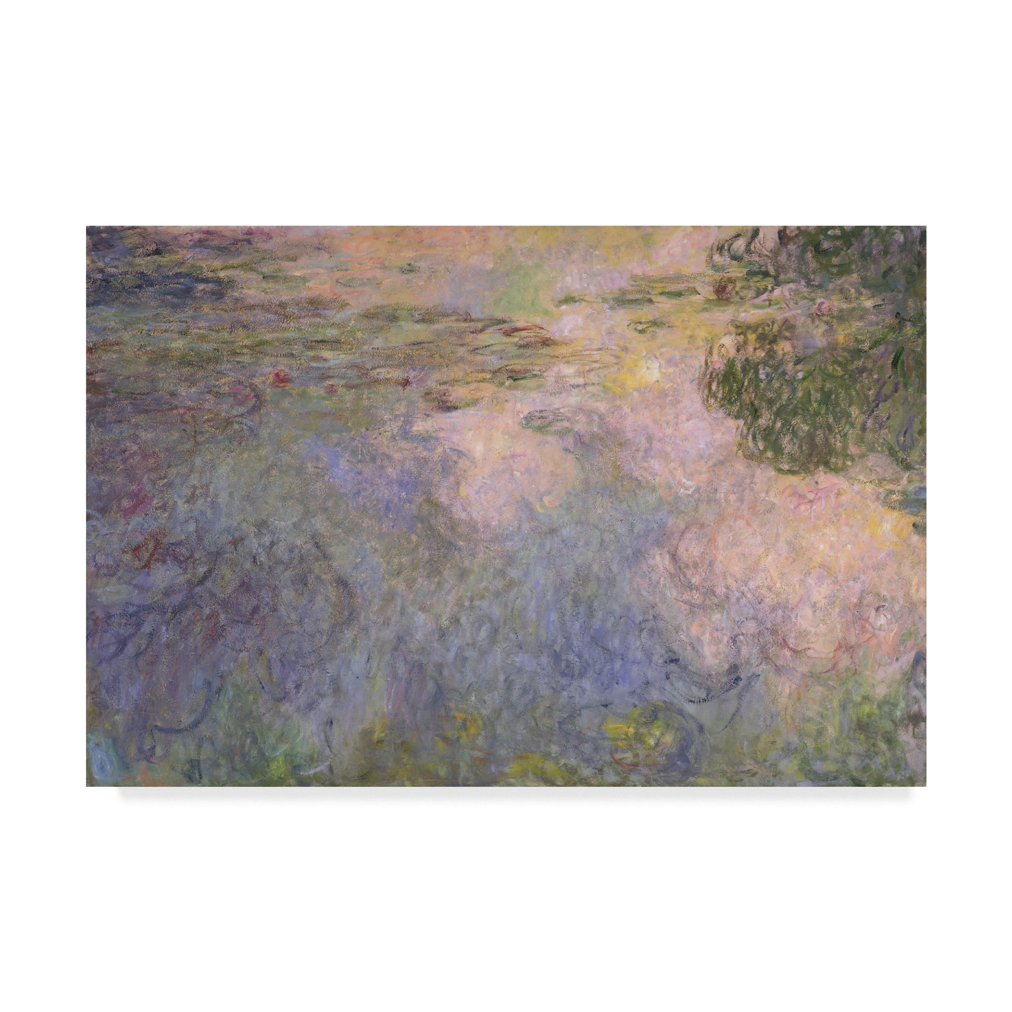 Trademark Fine Art 'The Waterlily Pond' Canvas Art by Claude Monet