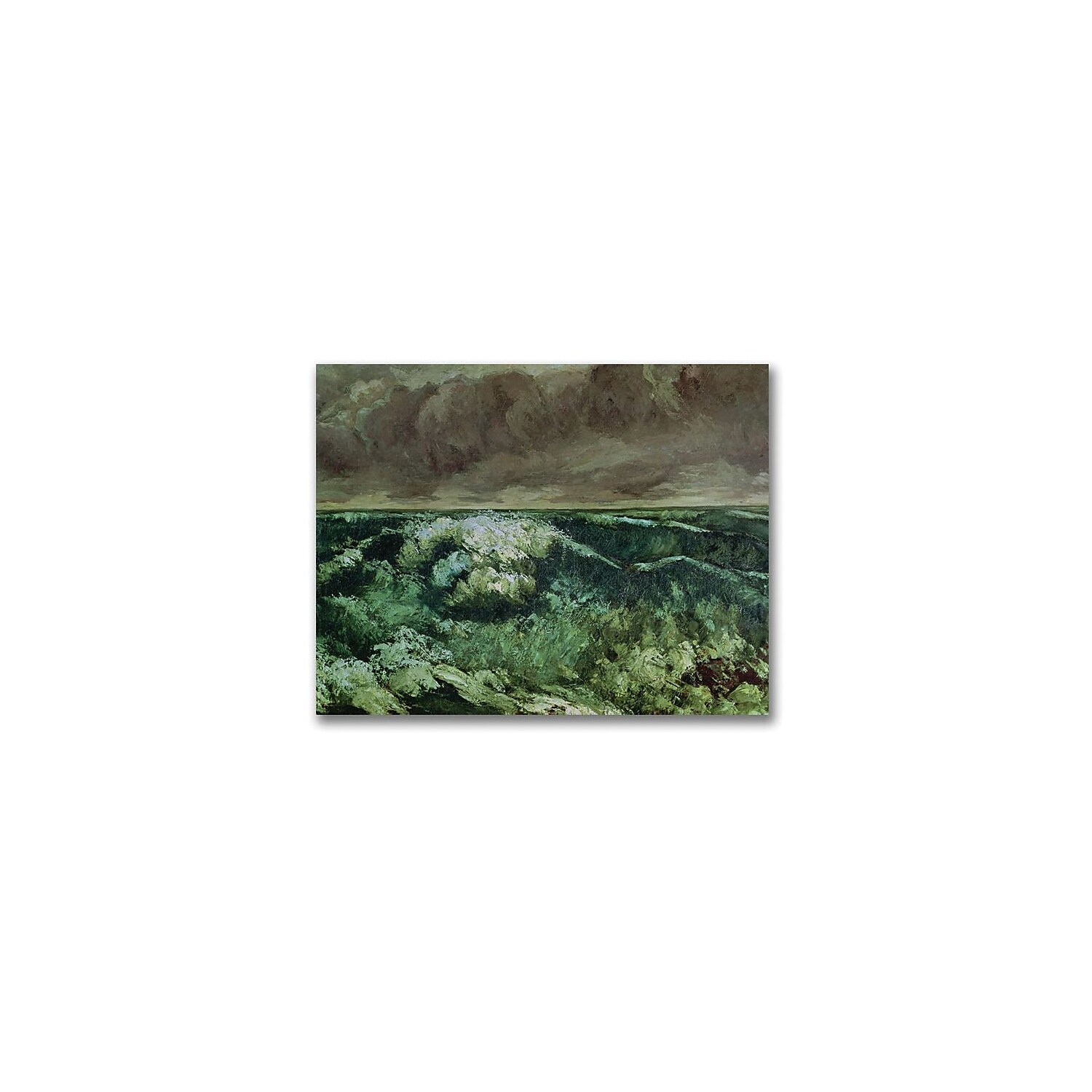 Trademark Fine Art "The Wave, After 1870" Canvas Wall Art by Gustave Courbet