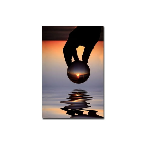 Trademark Fine Art "The World in his Hands" Canvas Art by Beata Czyzowska Young