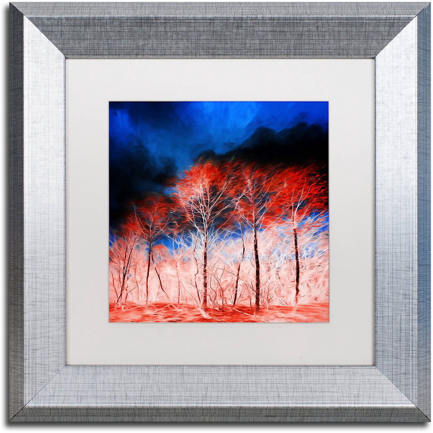 Trademark Fine Art "The Worst Is Yet To Come" Canvas Art by Philippe Sainte-Laudy White Matte, Silver Frame