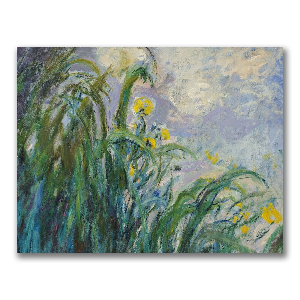 Trademark Fine Art "The Yellow Iris" Canvas Wall Art by Claude Monet