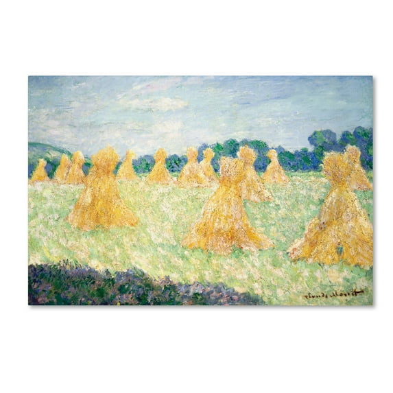 Trademark Fine Art 'The Young Ladies Of Giverny' Canvas Art by Monet