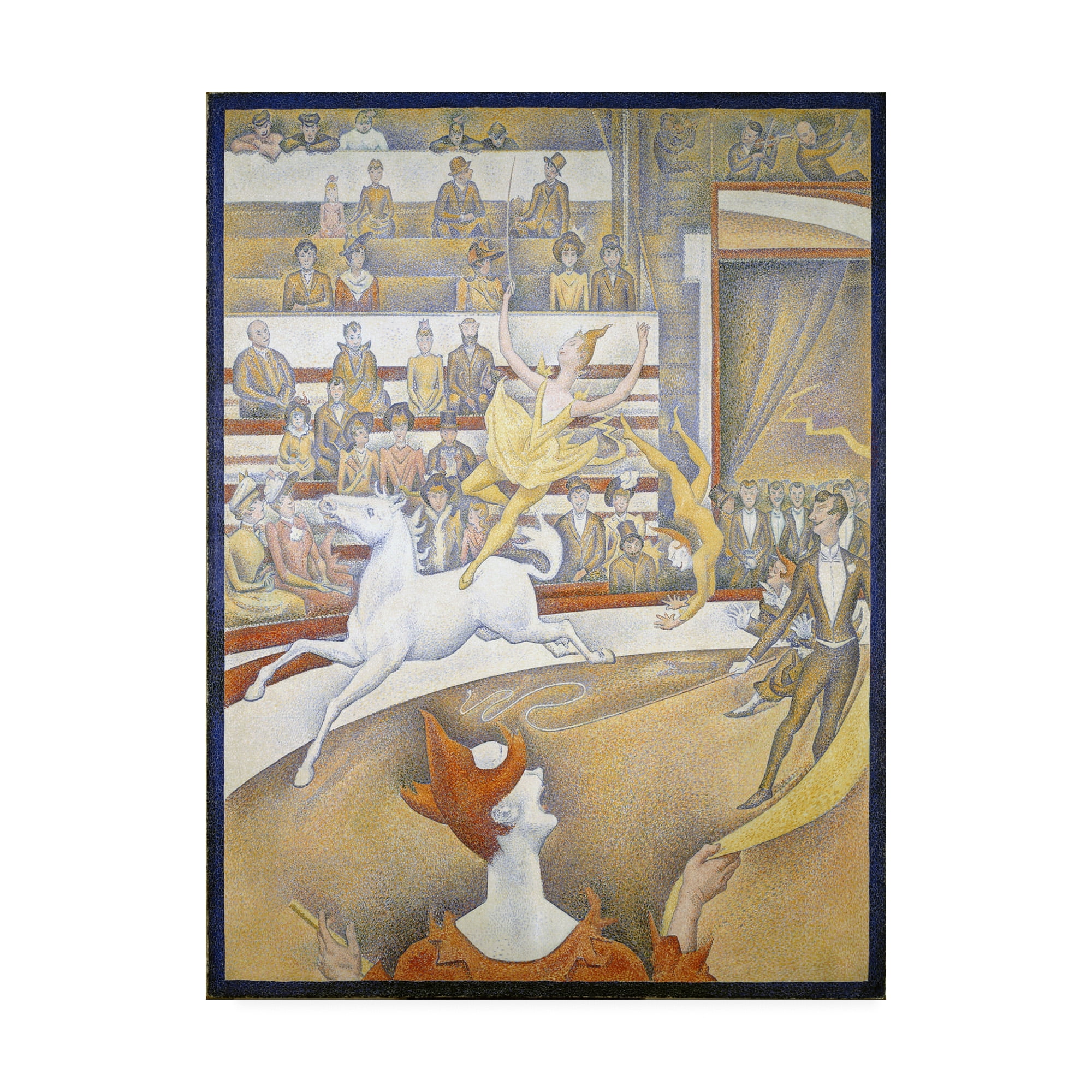 Trademark Fine Art 'The circus' Canvas Art by Georges Seurat