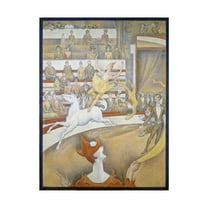 Trademark Fine Art 'The circus' Canvas Art by Georges Seurat