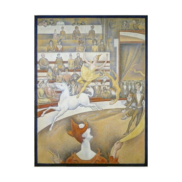 Trademark Fine Art 'The circus' Canvas Art by Georges Seurat