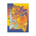 thumbnail image 1 of Trademark Fine Art 'Theatre Masks' Canvas Art by David Chestnutt, 1 of 3