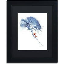 Trademark Fine Art 'There's No Way Back' Canvas Art by Robert Farkas, Black Matte, Black Frame