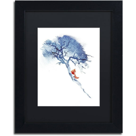 Trademark Fine Art 'There's No Way Back' Canvas Art by Robert Farkas, Black Matte, Black Frame