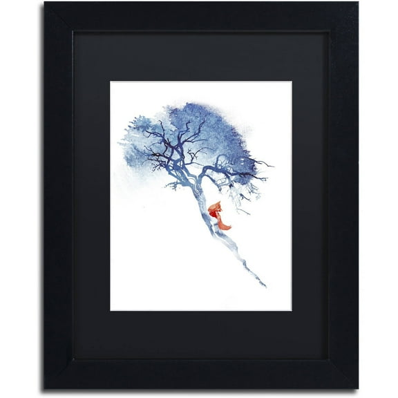 Trademark Fine Art 'There's No Way Back' Canvas Art by Robert Farkas, Black Matte, Black Frame
