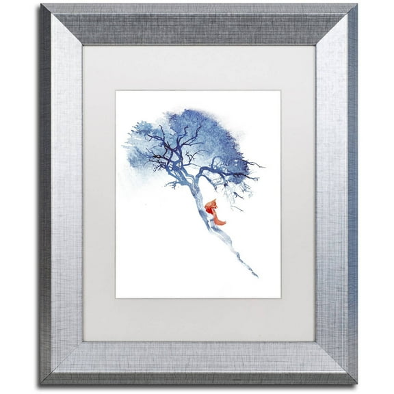 Trademark Fine Art 'There's No Way Back' Canvas Art by Robert Farkas, White Matte, Silver Frame