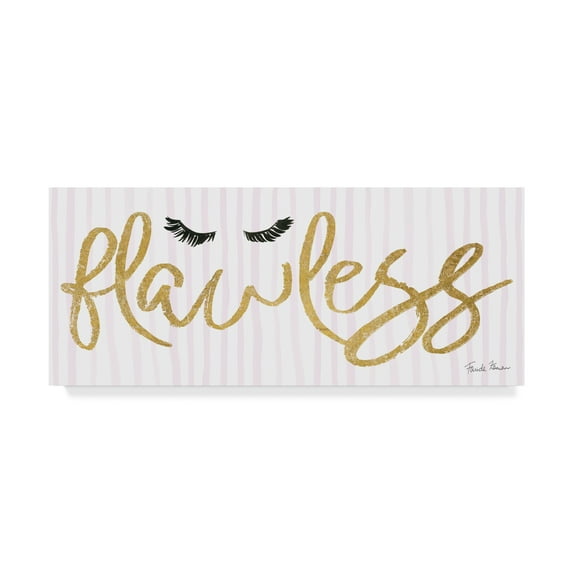 Trademark Fine Art 'Think Pink II Gold' Canvas Art by Farida Zaman