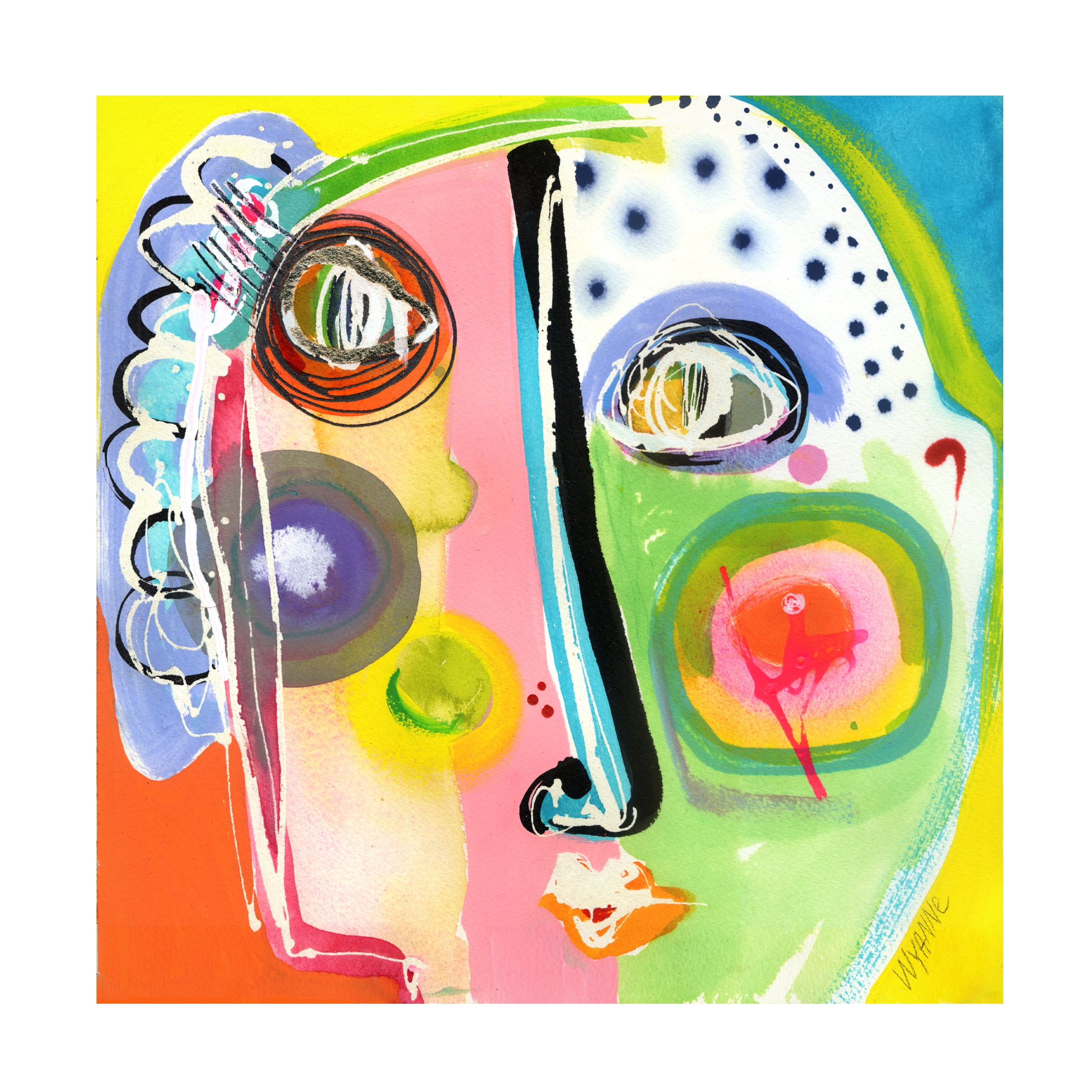 Trademark Fine Art 'Think Too Much' Canvas Art by Wyanne