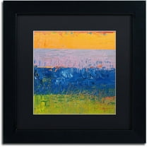 Trademark Fine Art "Thistle Field" Canvas Art by Michelle Calkins, Black Matte, Black Frame