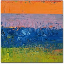 Trademark Fine Art "Thistle Field" Canvas Art by Michelle Calkins