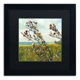 thumbnail image 1 of Trademark Fine Art "Thistles on the Beach" Canvas Art by Michelle Calkins, Black Matte, Black Frame, 1 of 1