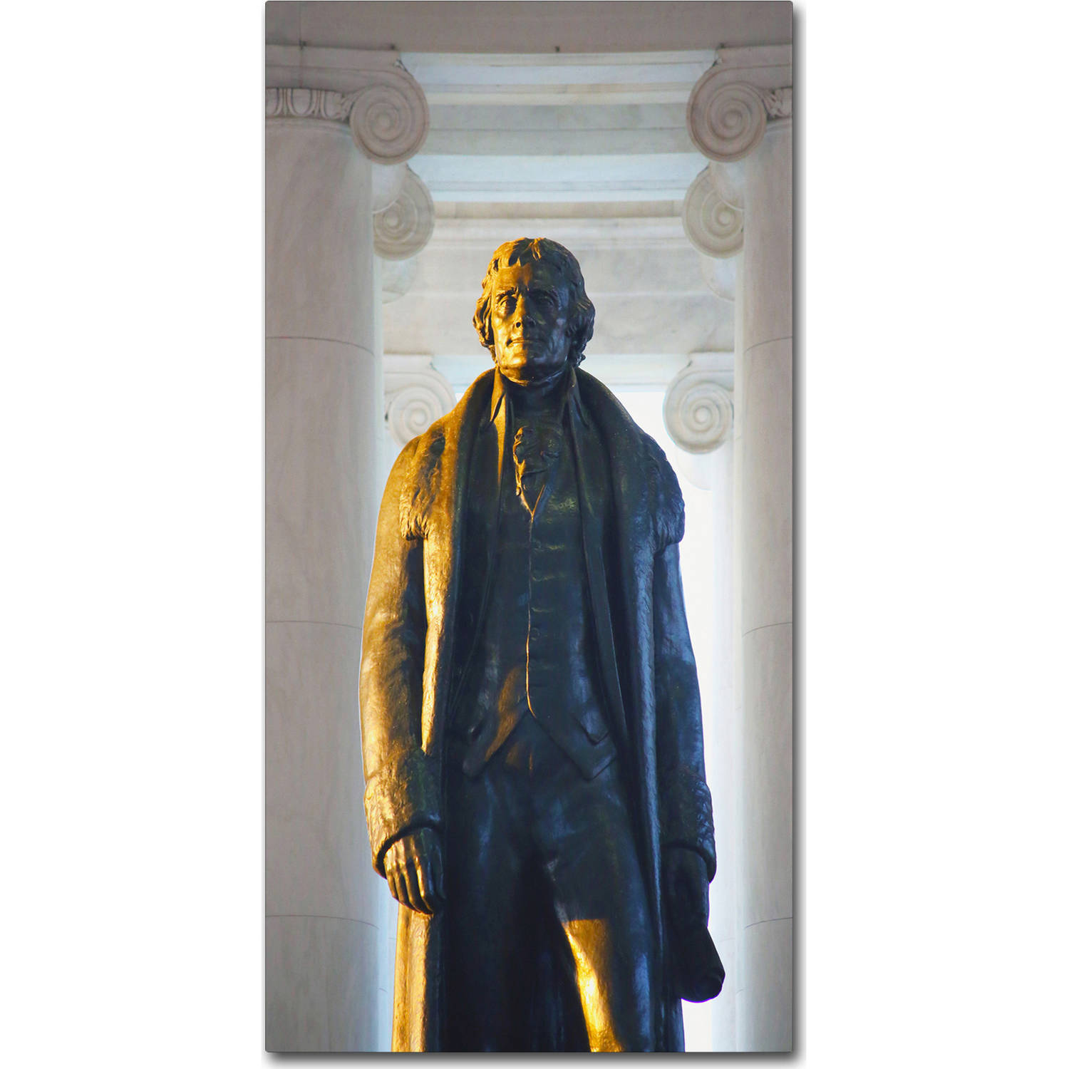 Trademark Fine Art "Thomas Jefferson Jefferson Memorial" Canvas Art by CATeyes