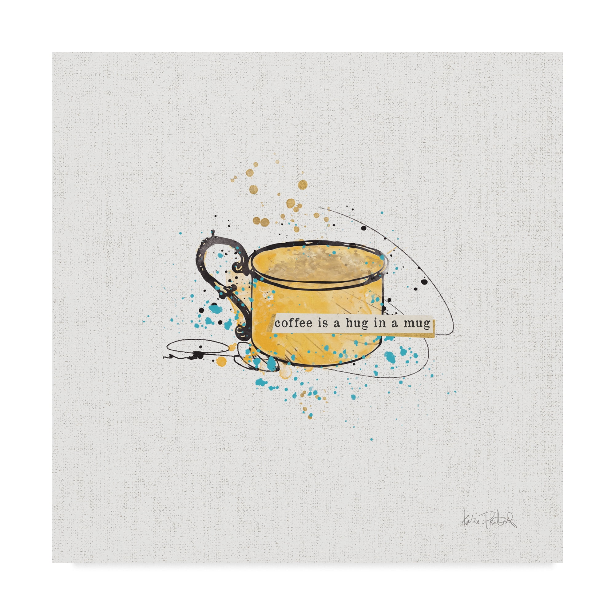 Trademark Fine Art 'Thoughtful Perk I' Canvas Art by Katie Pertiet