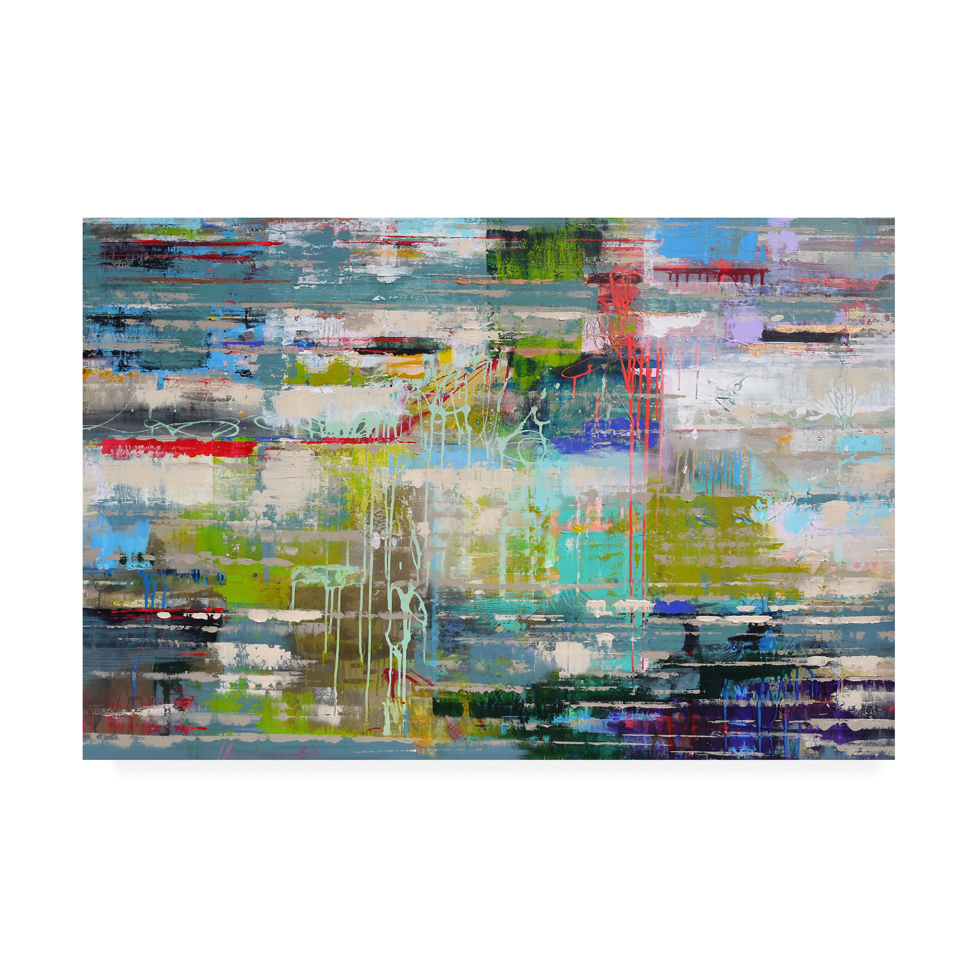 Trademark Fine Art 'Thoughts Abstract' Canvas Art by Ingeborg Herckenrat