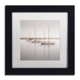 thumbnail image 1 of Trademark Fine Art "Three Boats" Canvas Art by Moises Levy White Matte, Black Frame, 1 of 4