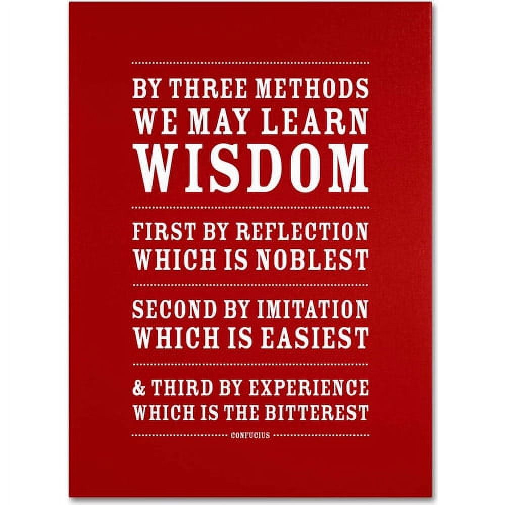 Trademark Fine Art "Three Ways to Wisdom II" Canvas Art by Megan Romo