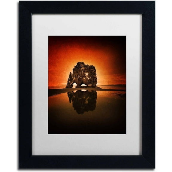 Trademark Fine Art 'Through the Wind' Canvas Art by Philippe Sainte-Laudy, White Matte, Black Frame