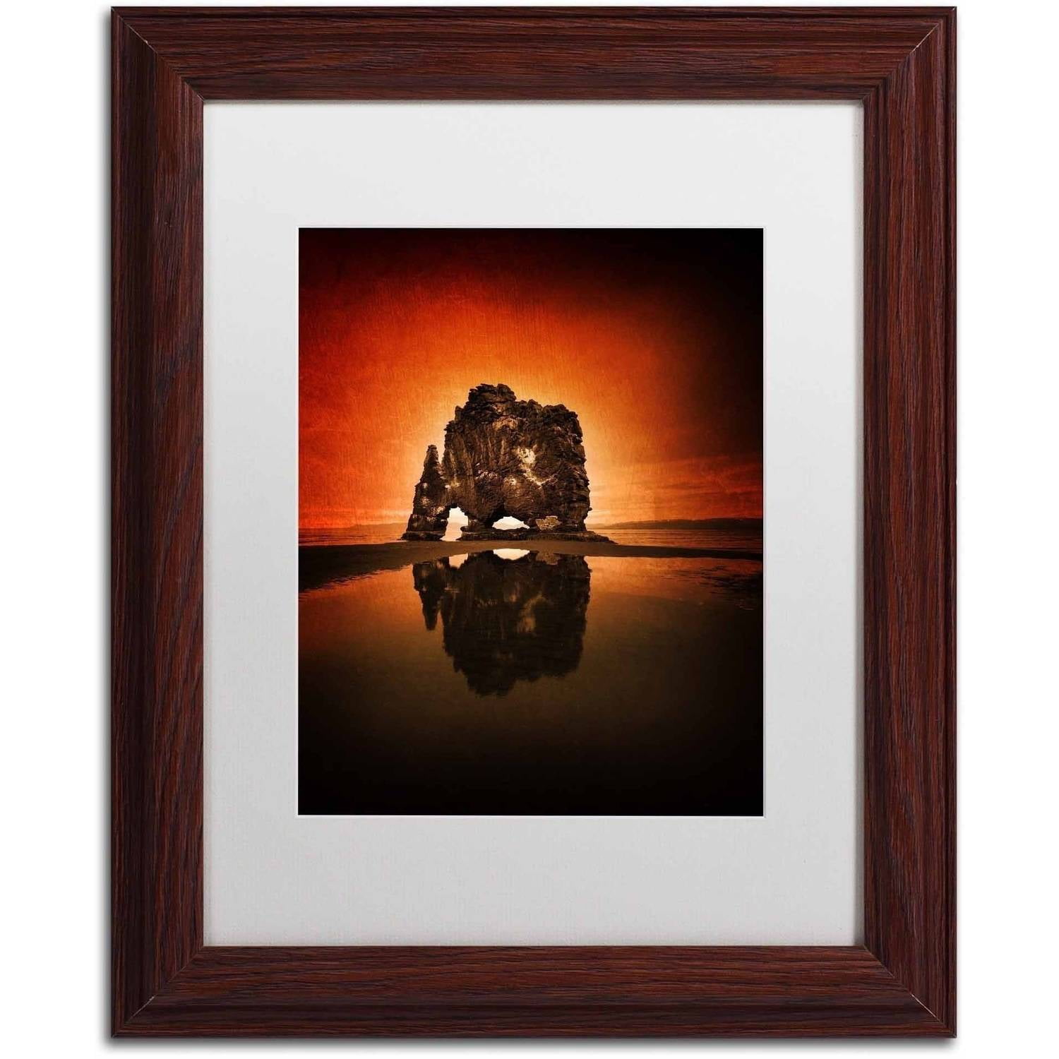 Trademark Fine Art 'Through the Wind' Canvas Art by Philippe Sainte-Laudy, White Matte, Wood Frame