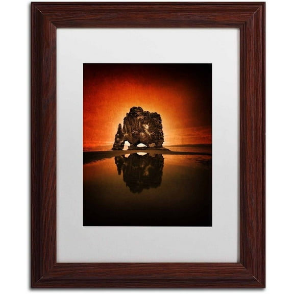 Trademark Fine Art 'Through the Wind' Canvas Art by Philippe Sainte-Laudy, White Matte, Wood Frame