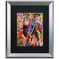 Trademark Fine Art "Thugs" Canvas Art by Josh Byer, Black Matte, Silver Frame