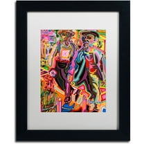 Trademark Fine Art "Thugs" Canvas Art by Josh Byer, White Matte, Black Frame