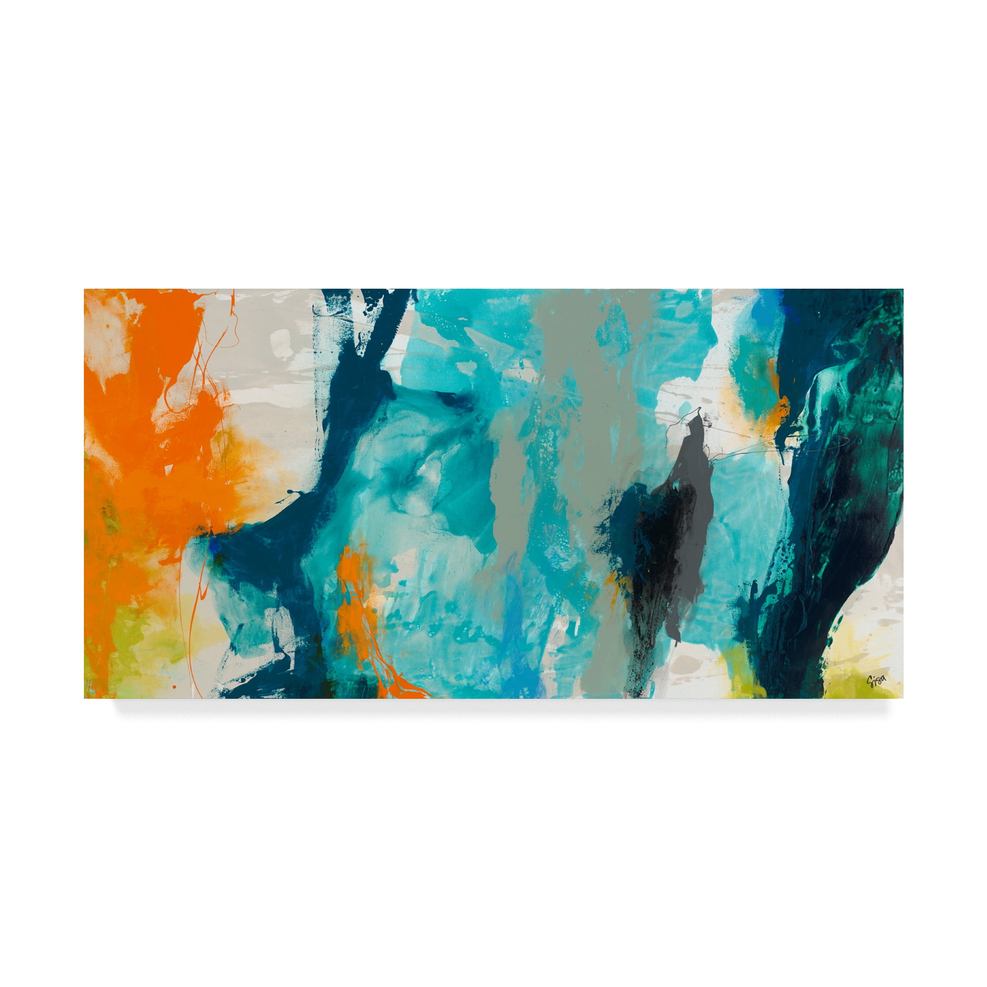 Trademark Fine Art 'Tidal Abstract II' Canvas Art by Sisa Jasper