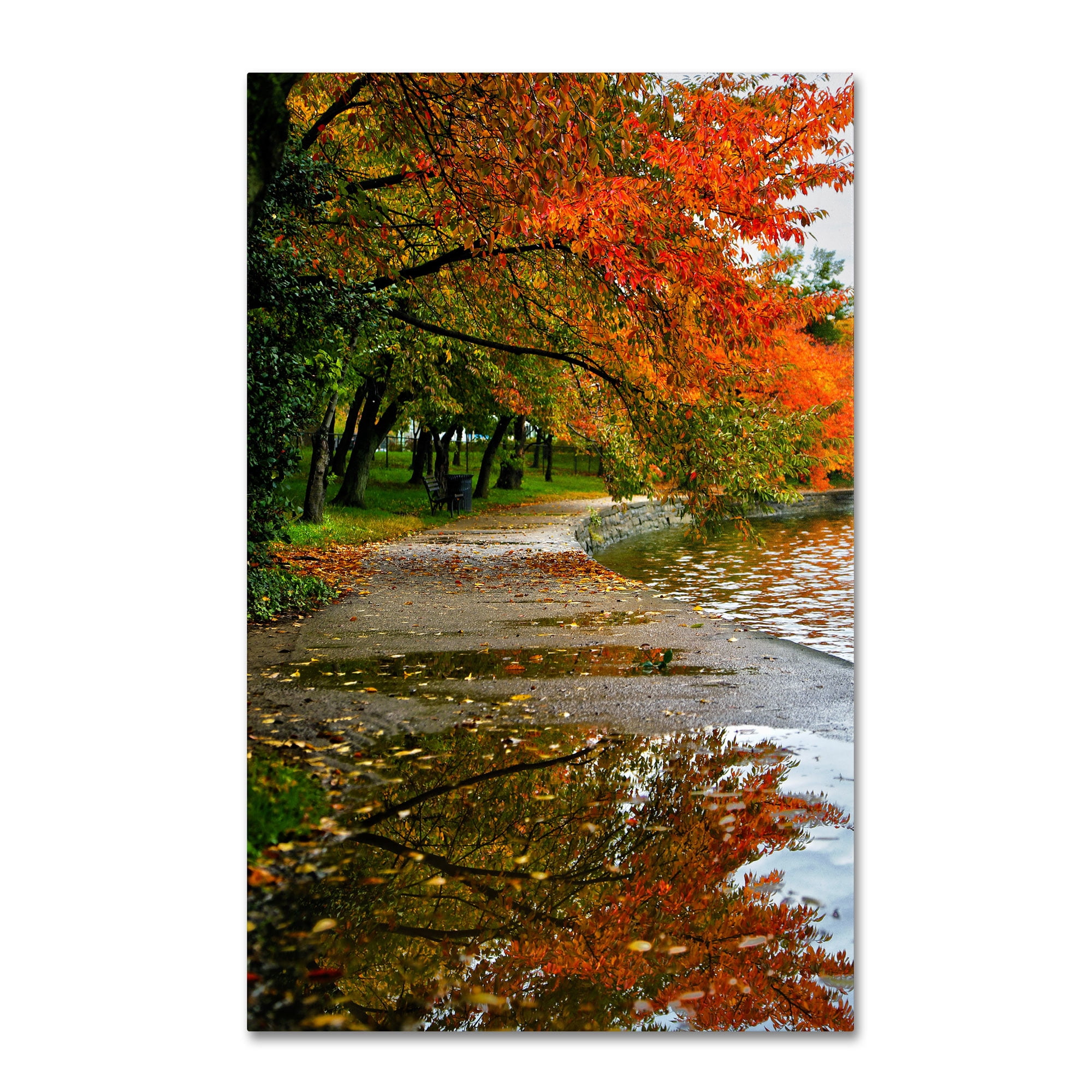 Trademark Fine Art "Tidal Basin Autumn 1" Canvas Art by CATeyes