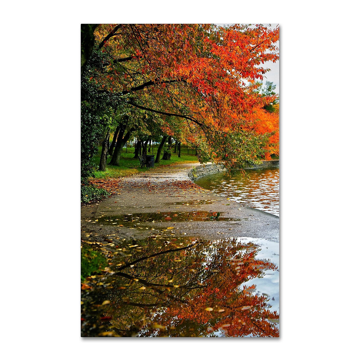 Trademark Fine Art "Tidal Basin Autumn 1" Canvas Art by CATeyes