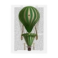 thumbnail image 1 of Trademark Fine Art 'Tiered Hot Air Balloon, Green' Canvas Art by Fab Funky, 1 of 3