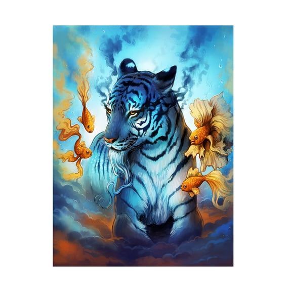 Trademark Fine Art 'Tiger Fish' Canvas Art by JoJoesArt