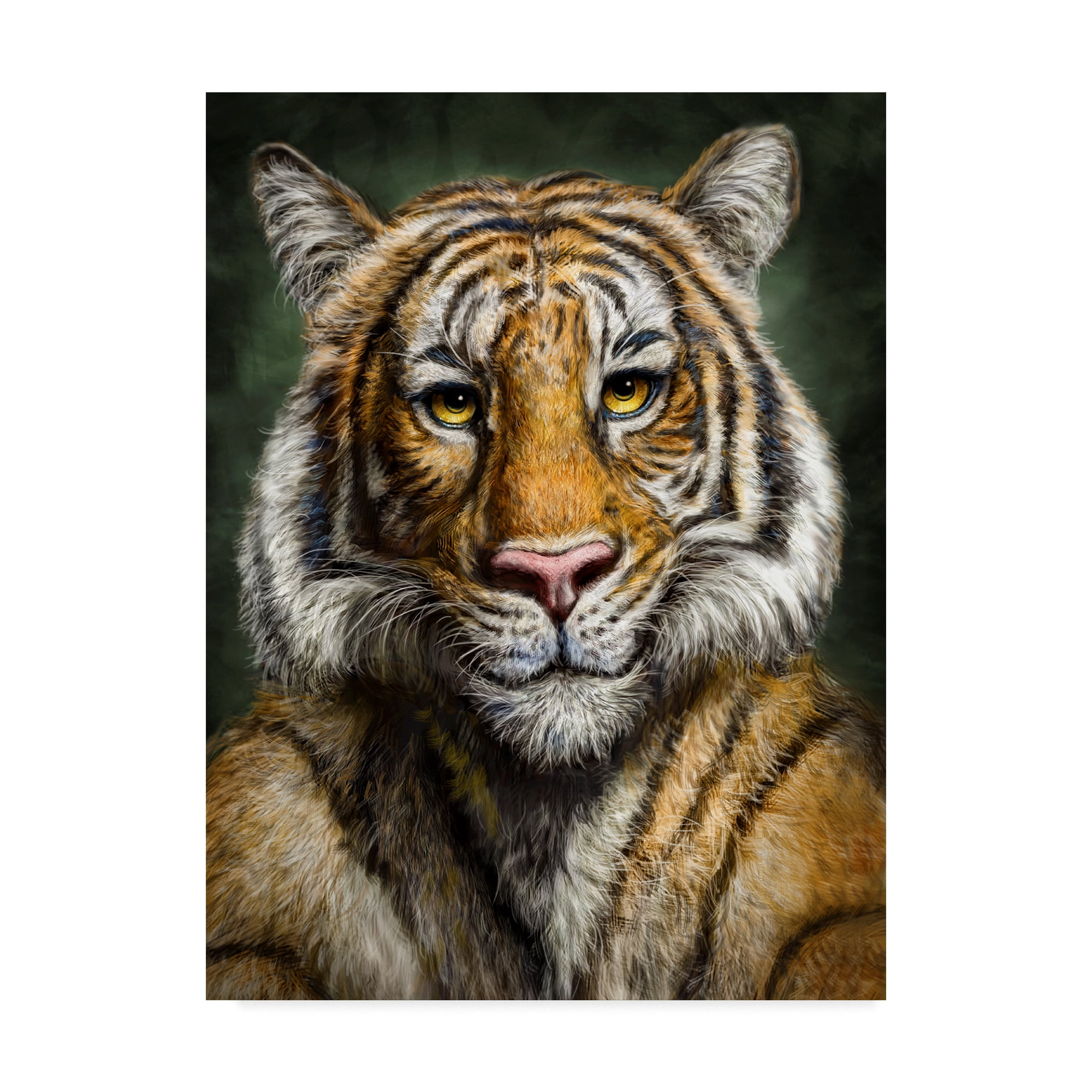 Trademark Fine Art 'Tiger Totem' Canvas Art by Patrick LaMontagne