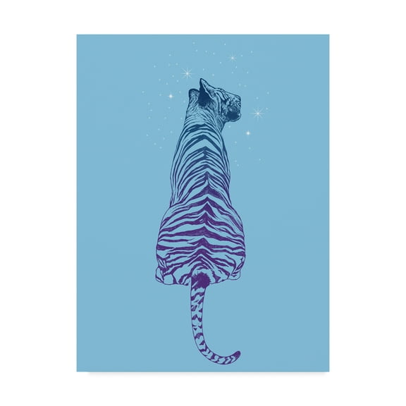 Trademark Fine Art 'Tiger Wonder' Canvas Art by Rachel Caldwell