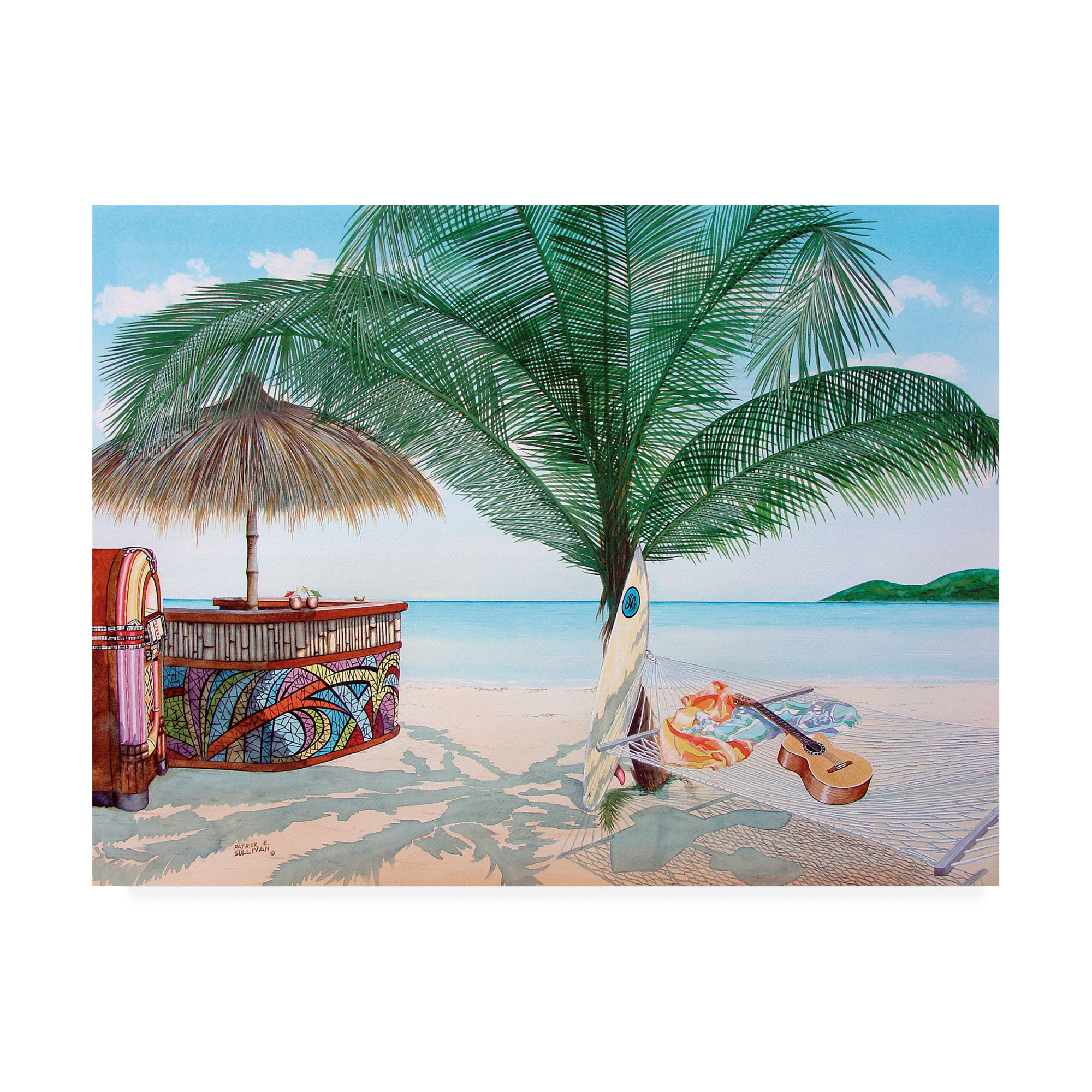 Trademark Fine Art 'Tiki Bar' Canvas Art by Patrick Sullivan