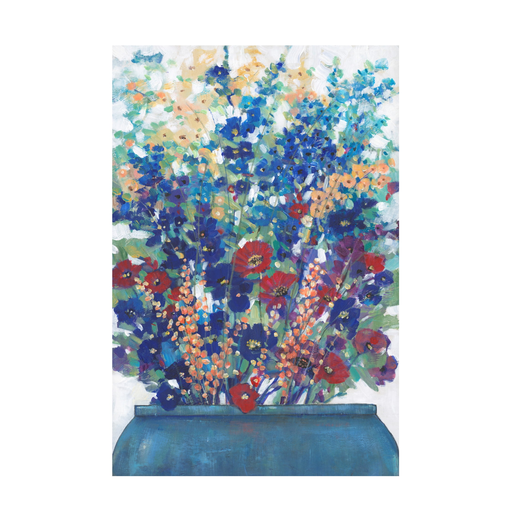 Trademark Fine Art Tim OToole  A bunch of Flowers II Canvas Wall Art