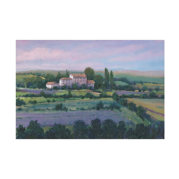 Trademark Fine Art Tim OToole Soft Lavender Fields II Canvas Wall Art